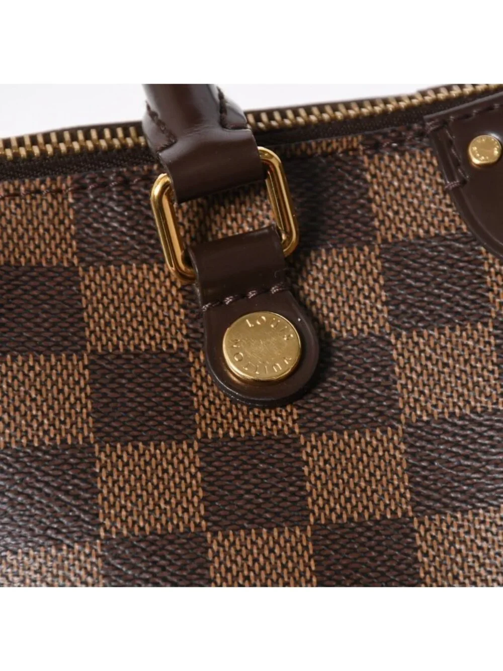 Louis Vuitton Sienna PM Handbag Leather Brown Gold
